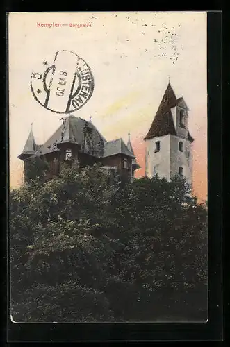 AK Kempten, Burghalde vom Tal aus