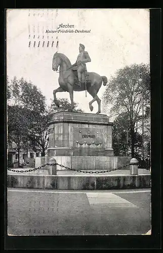 AK Aachen, Das Kaiser-Friedrich-Denkmal