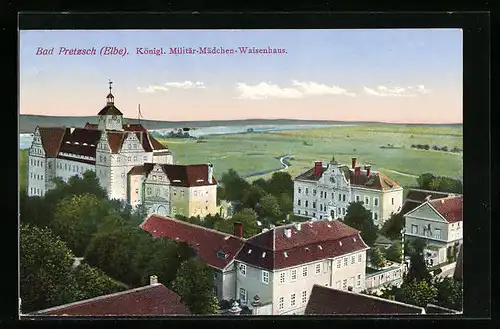 AK Bad Pretzsch /Elbe, Königliches Militär-Mädchen-Waisenhaus