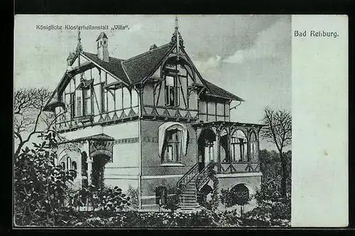AK Bad Rehburg, Königliche Klosterheilanstalt Villa