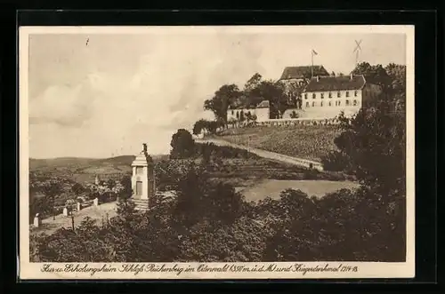 AK Reichelsheim /Odenw., Kur- und Erholungsheim Schloss Reichenberg und Kriegerdenkmal