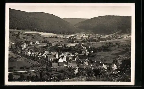 AK Lütz /Mosel, Ortsansicht aus der Vogelschau