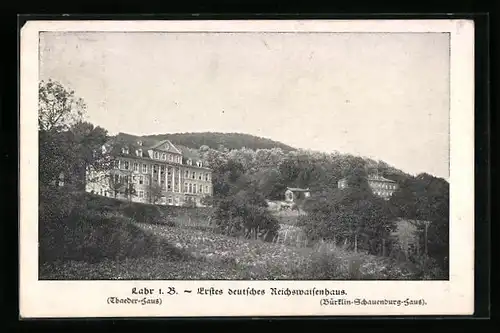 AK Lahr i. B., Reichswaisenhaus, Thaeder- und Bürklin-Schauenburg-Haus