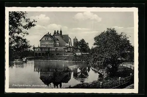 AK Remscheid, Gasthaus Stadtparkhalle von Jos. Münch