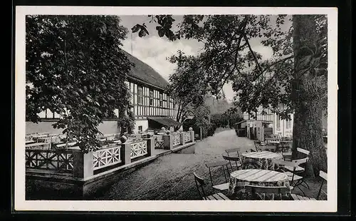 AK Eisenberg i. Thür., Cafe Waldhaus Naupoldsmühle im Mühltal