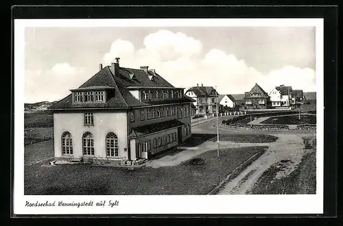 AK Wenningstedt auf Sylt, Nordseebad, Ortspartie