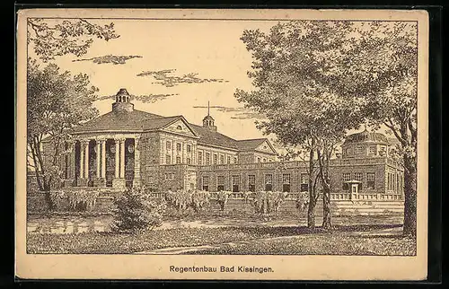 Künstler-AK Bad Kissingen, Regentenbau