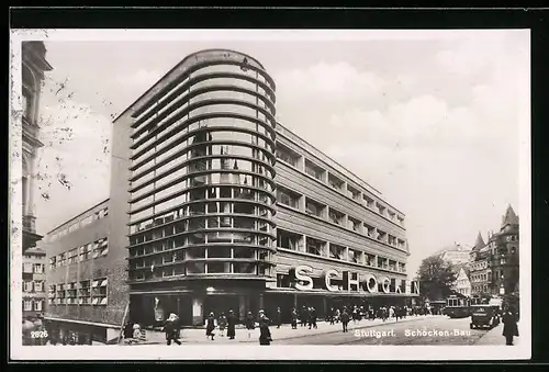 AK Stuttgart, Schocken-Bau, Bauhaus