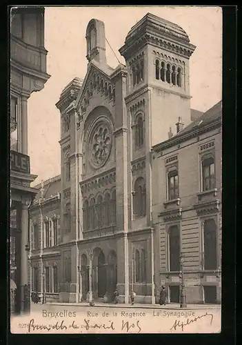 AK Bruxelles, Rue de la Regence, Synagoge