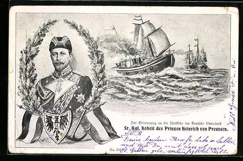 AK China, Portrait Sr. Kgl. Hoheit des Prinzen Heinrich von Preussen, Boxeraufstand