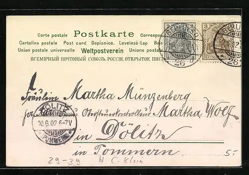 Duft-AK Postkarte mit Maiblumenduft