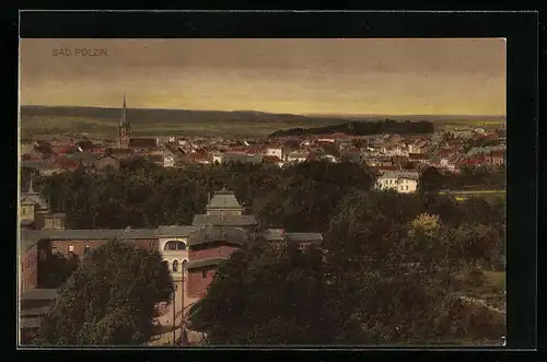 AK Bad Polzin, Totalansicht aus der Vogelschau