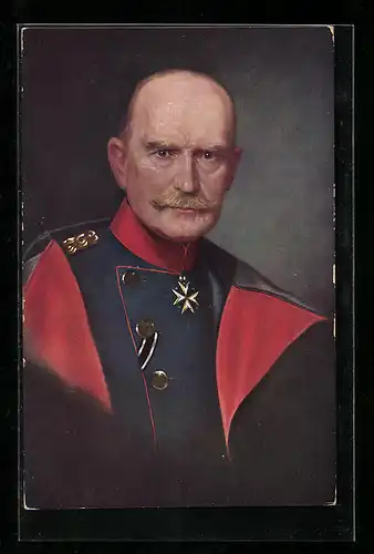 AK Heerführer General von Beseler, Portrait im Uniform-Mantel