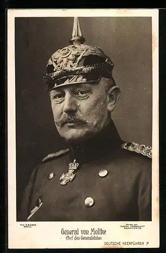 AK Heerführer General von Moltke, Chef des Generalstabs