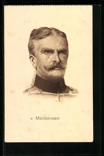 AK Heerführer von Mackensen, Kopfportrait