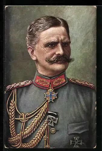 AK Heerführer von Mackensen, Portrait in dekorierter Uniform