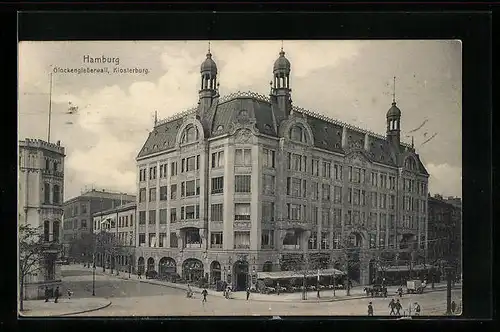 AK Hamburg, Glockengiesserwall, Klosterburg
