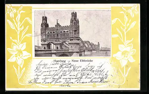 AK Hamburg-Rothenburgsort, Neue Elbbrücke