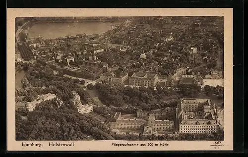 AK Hamburg-Neustadt, Holstenwall, Fliegeraufnahme
