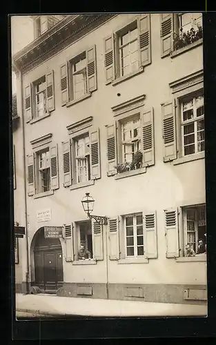 Foto-AK Karlsruhe, Blechwerk Christian Jauss, Erbprinzenstrasse 33