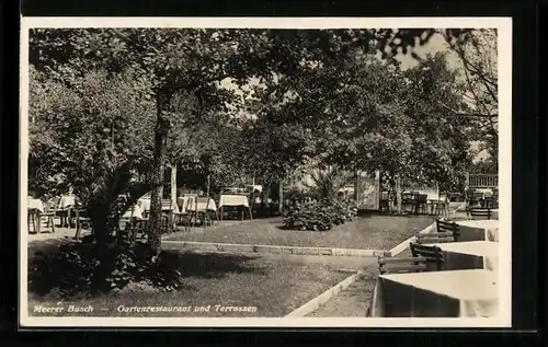 AK Meerbusch, Terrassen- und Garten-Restaurant Meerer Busch