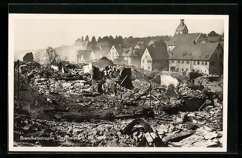 AK Oeschelbronn, Brandkatastrophe am 10. September 1933