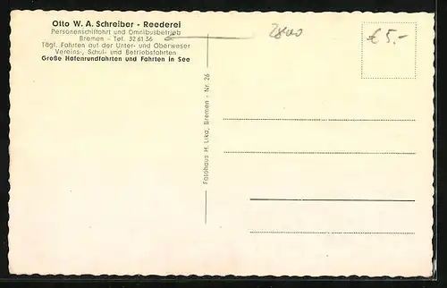 AK Weserdampfer MS Deutschland