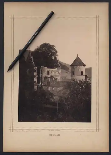 Fotografie P. Sinner, Tübingen, Ansicht Hirsau, Blick auf die Ruine des Klosters