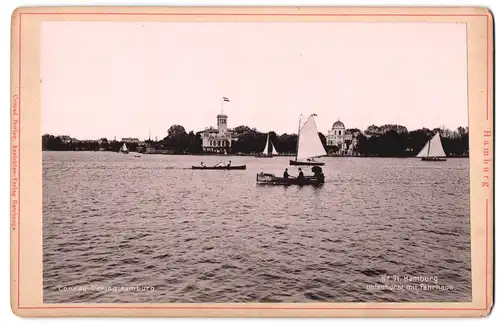 Fotografie Conrad Döring, Hamburg, Ansicht Hamburg, Blick auf Uhlenhorst mit dem Fährhaus