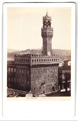 Fotografie unbekannter Fotograf, Ansicht Firenze, Palazzo Vecchio