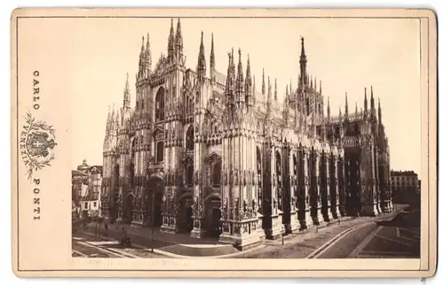 Fotografie Carlo Ponti, Venezia, Ansicht Milano, Il Duomo, Mailänder Dom