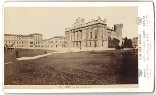 Fotografie Gio. Batt. Maggi, Roma, Ansicht Torino, Palazzo Madama