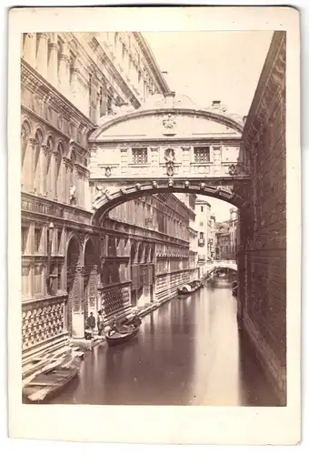 Fotografie unbekannter Fotograf, Ansicht Venedig, Ponte dei Sospiri