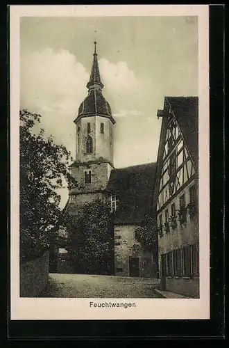 AK Feuchtwangen, Stasse an der Kirche