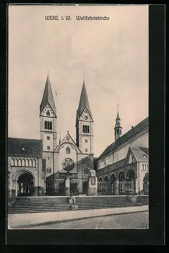 AK Werl i. W., Ansicht der Wallfahrtskirche