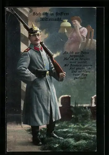 AK Steh ich in finst`rer Mitternacht, Wachsoldat auf Posten