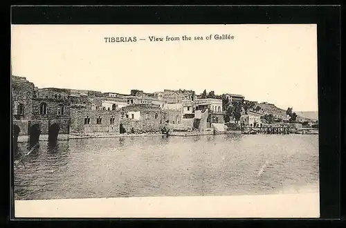 AK Tiberias, View from the sea of Galilee