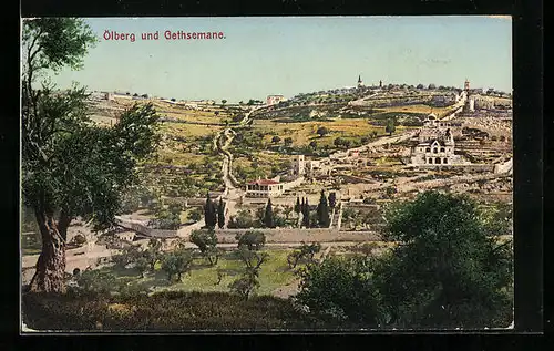 AK Jerusalem, Ölberg und Gethsemane