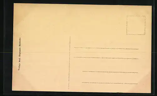 AK Herdecke, Alte Häuser im Bach