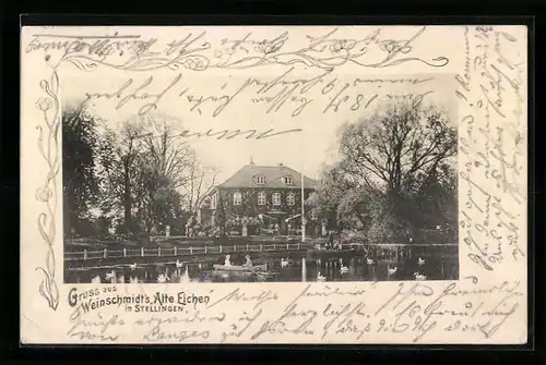 AK Hamburg-Stellingen, Gasthaus Weinschmidt`s Alte Eichen