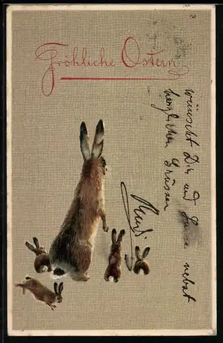AK Autograph Rudolf von Wrbna, an Prinz Alfons von Bayern, Fröhliche Ostern