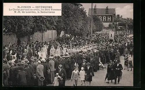 AK Saint Junien, Ostensions, Le Christ portant sa croix
