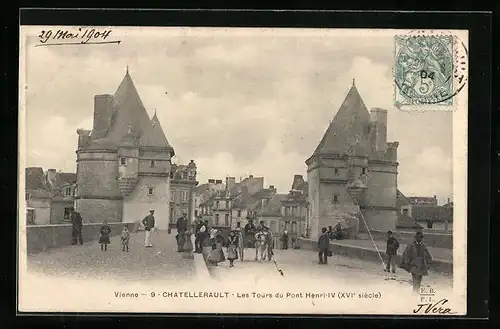 AK Chatellerault, Les Tours du Pont Henri-IV
