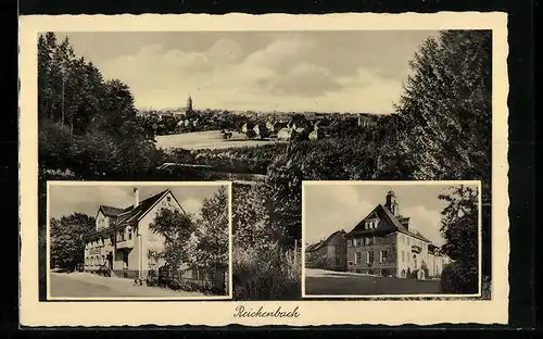 AK Reichenbach, Ortsansicht, Gasthof zur Sonne