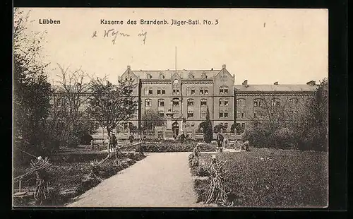 AK Lübben, Kaserne des Brandenb. Jäger-Batl. No. 3