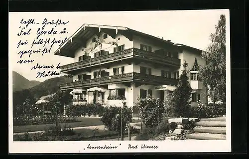 AK Bad Wiessee a. Tegernsee, Gasthaus Sonnenheim