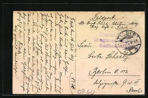 AK Tilsit, Partie am Schlossmühlenteich