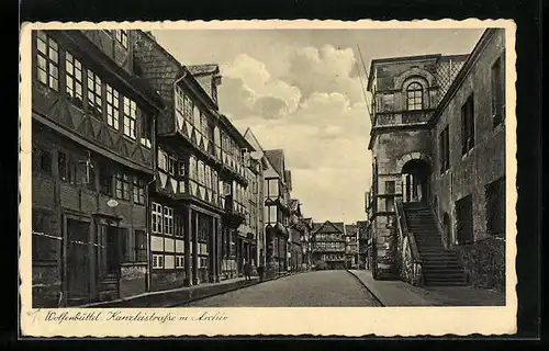 AK Wolfenbüttel, Kanzleistrasse m. Archiv