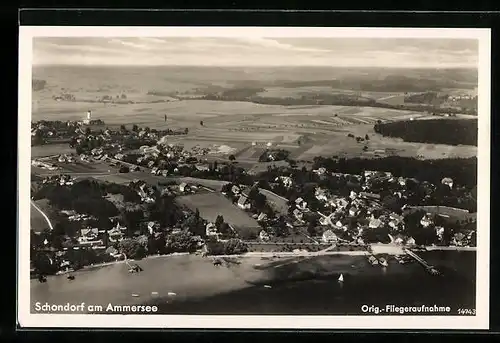 AK Schondorf am Ammersee, Fliegeraufnahme