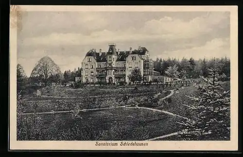 AK Schledehausen, Totalansicht vom Sanatorium